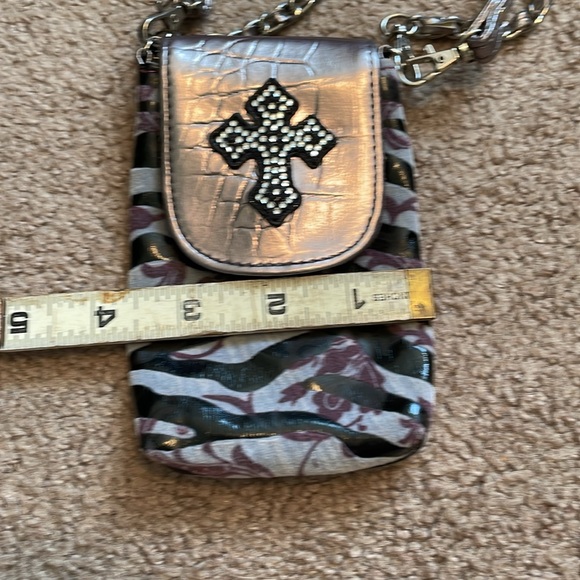 Hananel Crossbody Bag Cellphone Cig Case NWT Wrist hand strap - Picture 8 of 10